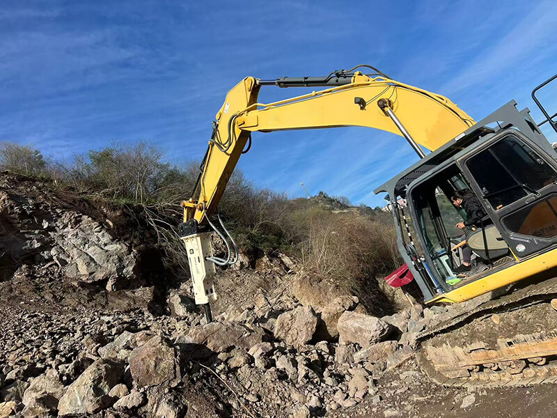 yellow-excavator-rock-excavation-construction-site